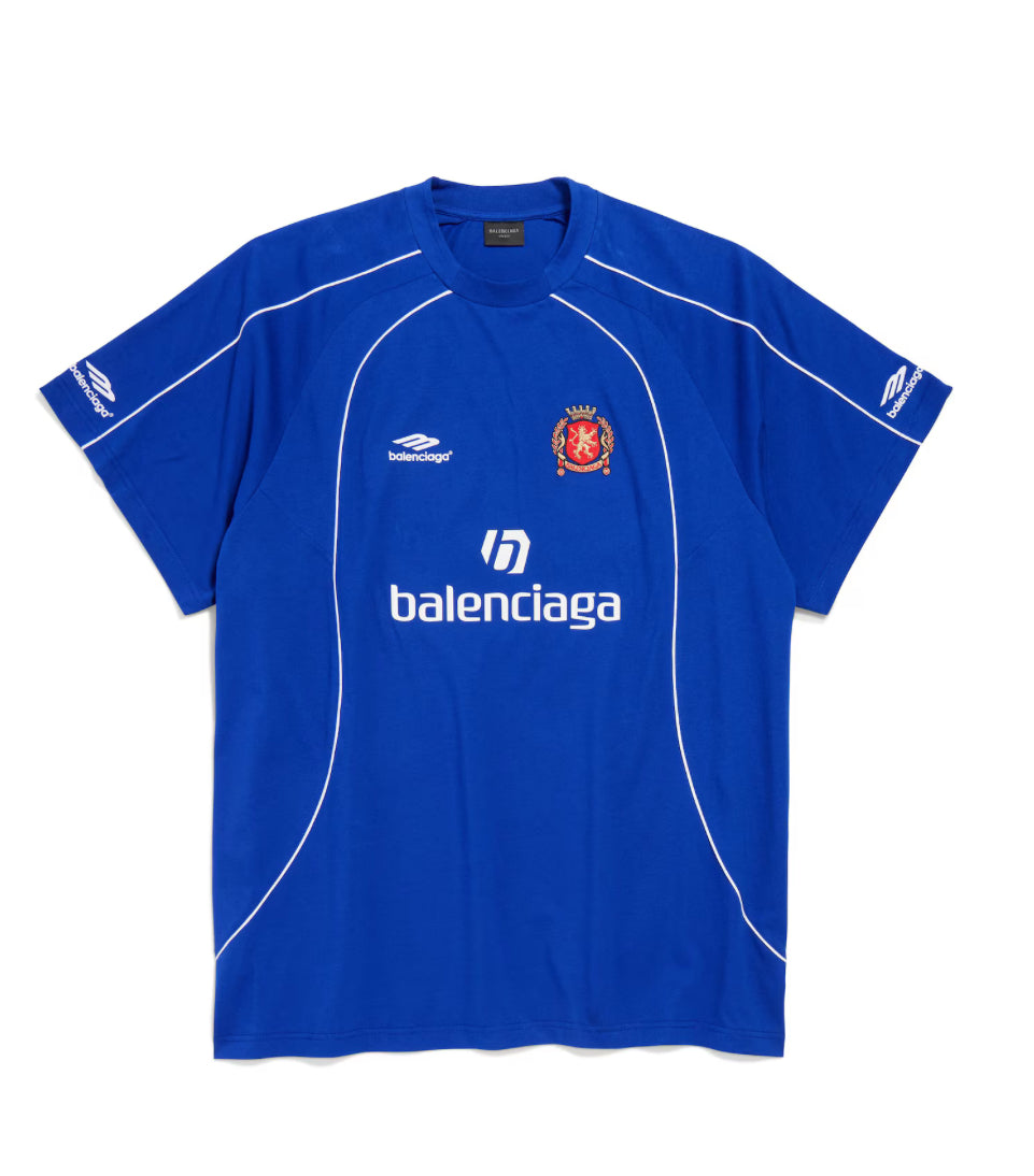 Balenciaga Soccer Oversized T-Shirt ‘Blue’