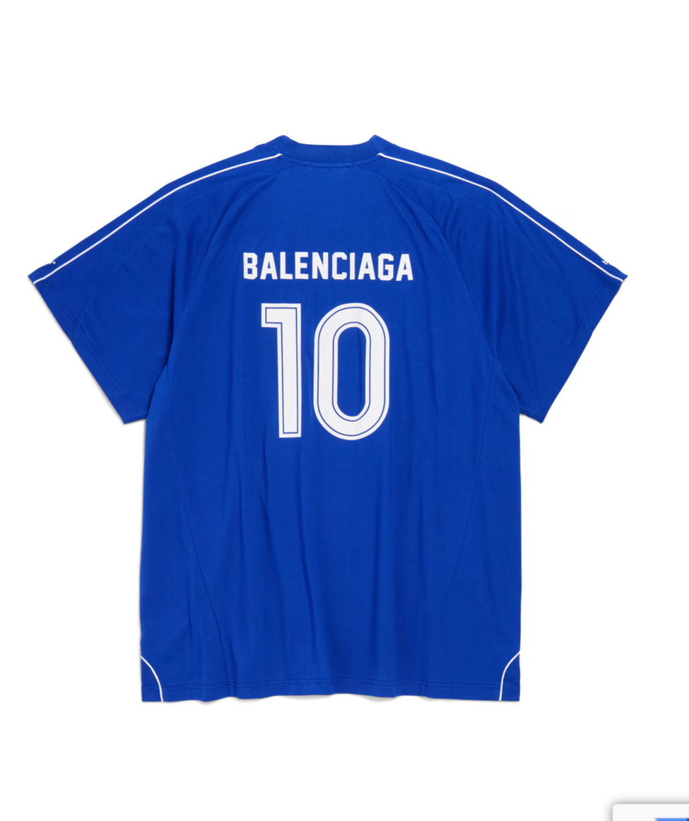 Balenciaga Soccer Oversized T-Shirt ‘Blue’