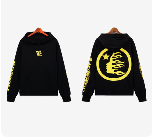 Hellstar Sport Hoodie ‘Black/Yellow