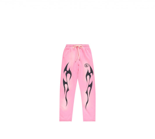 Hellstar Flame Sweatpants ‘Pink/Black’