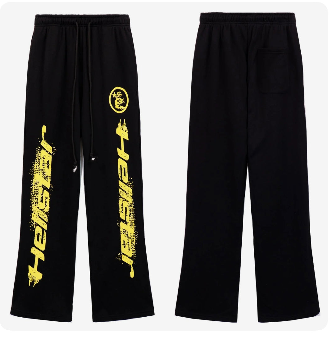 Hellstar Sweatpants ‘Black/Yellow’