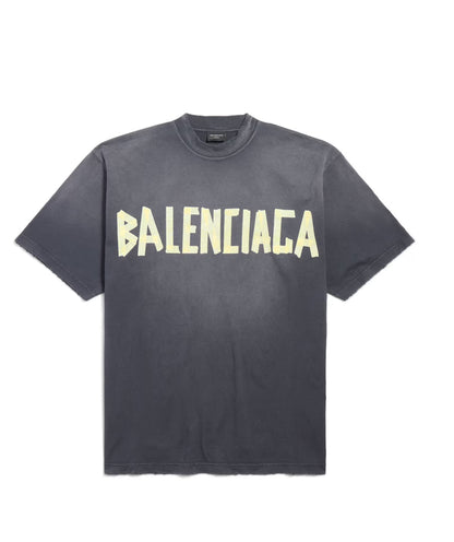 Balenciaga Tape Type T-Shirt ‘Black/Yellow’